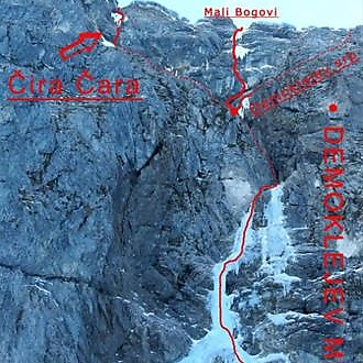 Dejan Koren, three new routes at Forcella Lavina